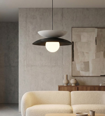 Nagoya 1 pendellampe sort/hvid