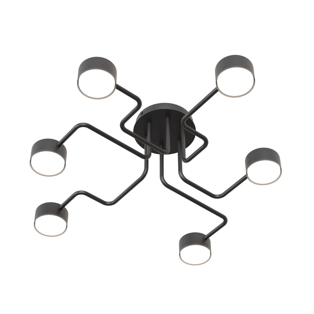 Kurage 6 loftlampe sort