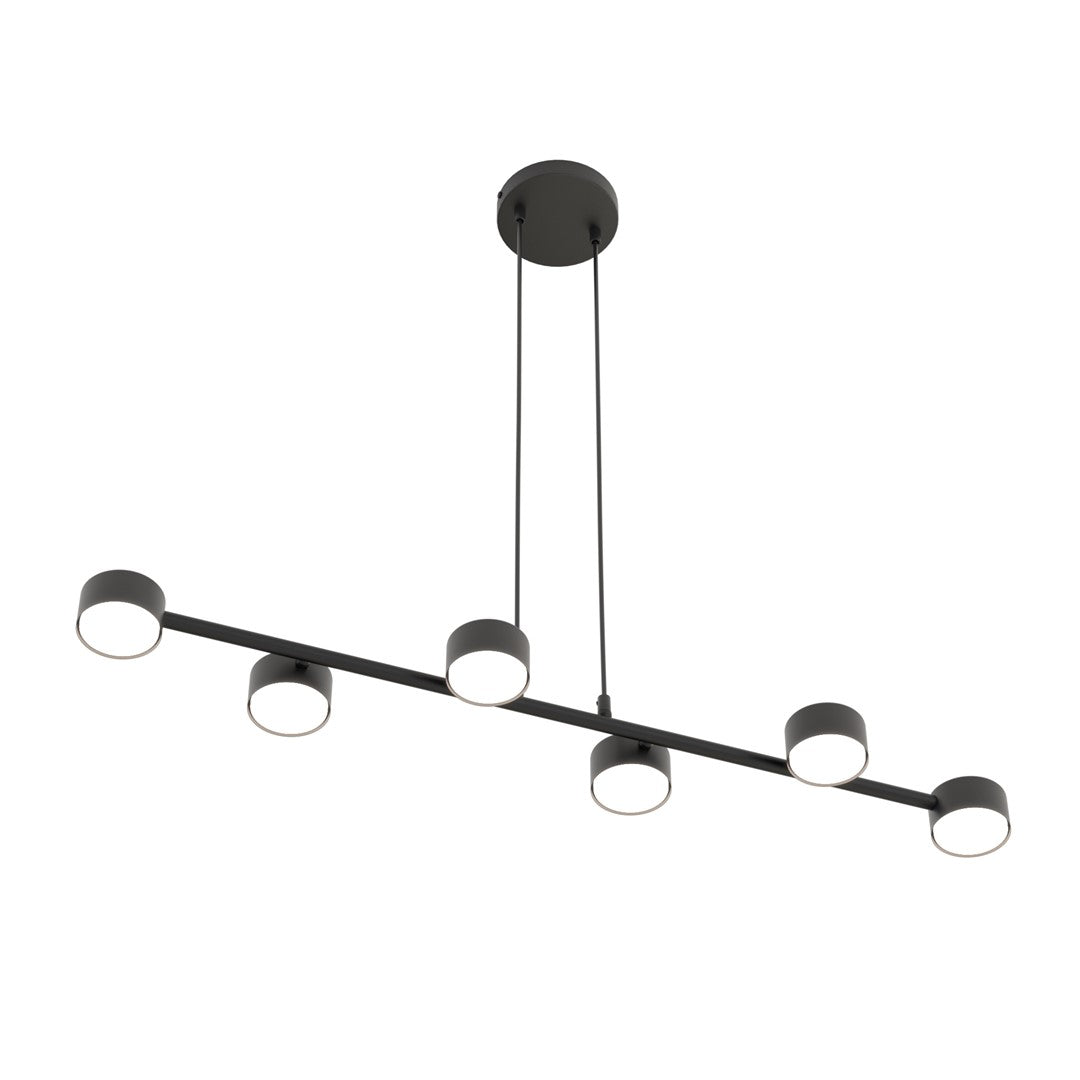 Megara 6 pendant light black