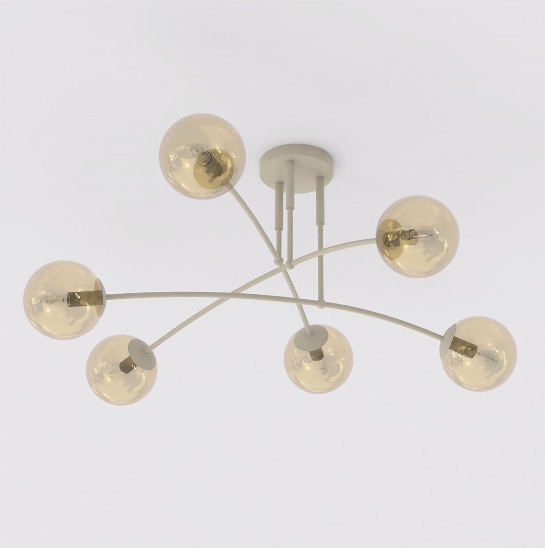 Pregos 6 ceiling lamp mocha/honey