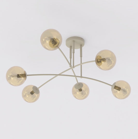 Pregos 6 ceiling lamp mocha/honey