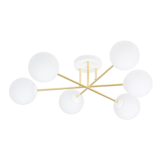 Magnum 6 ceiling lamp white/opal