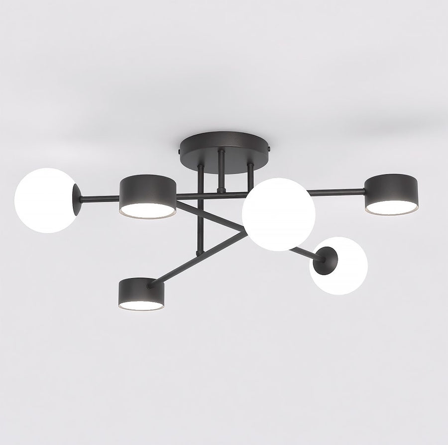 Holon 6 loftlampe sort