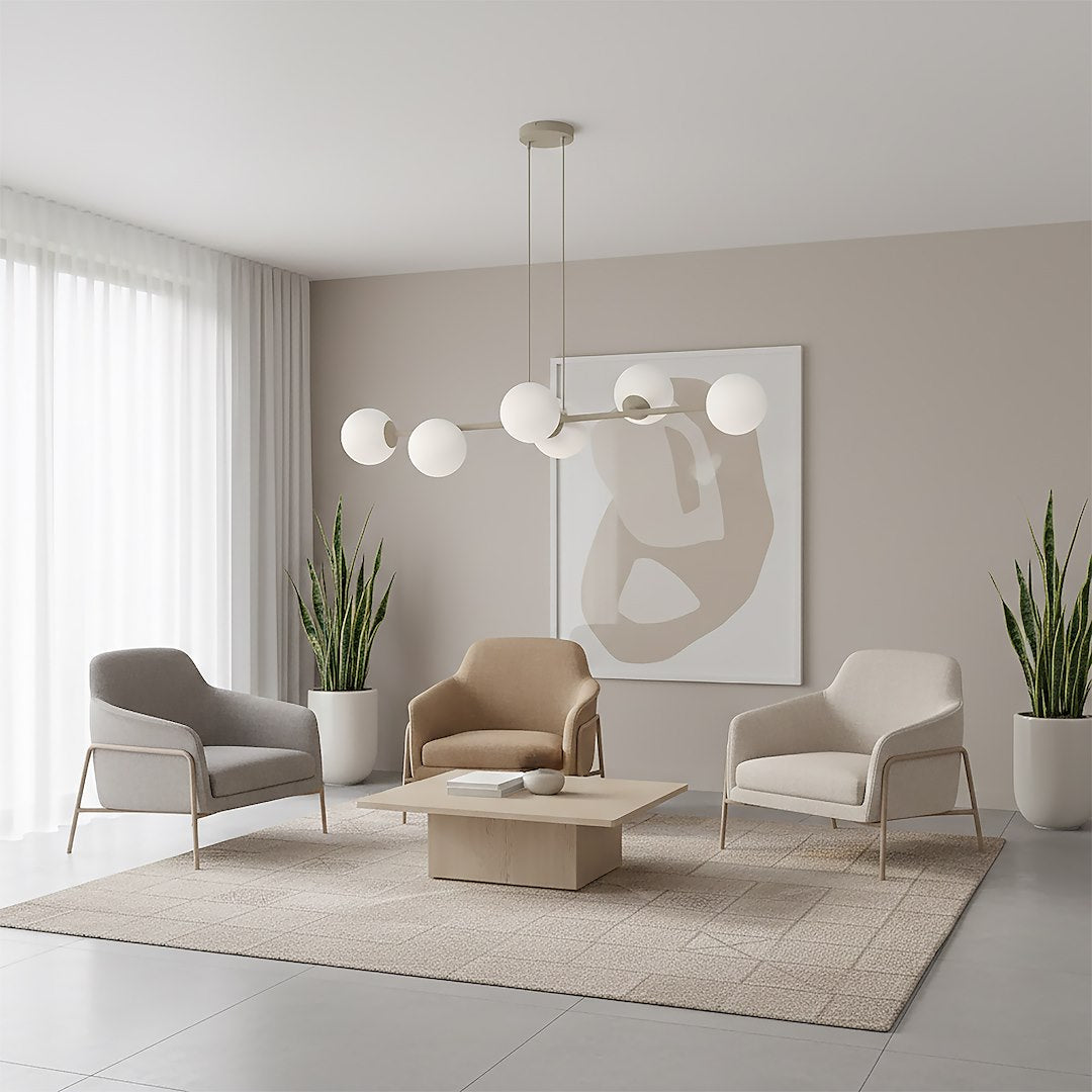 Magnus 6 pendellampe mokka/opal
