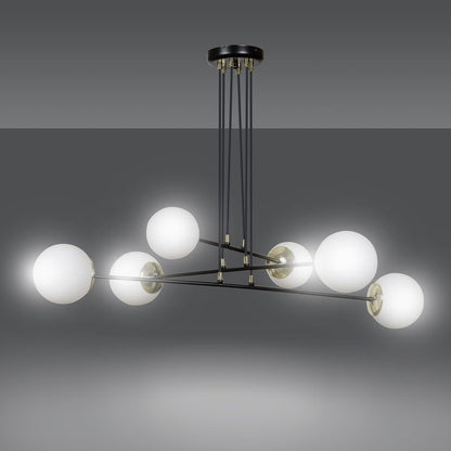 Ognis 6 pendant light black