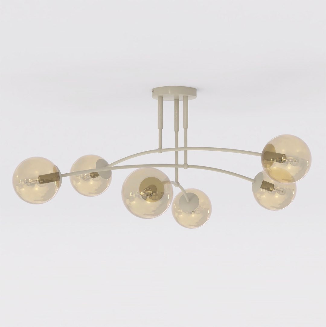 Pregos 6 ceiling lamp mocha/honey