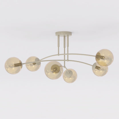 Pregos 6 ceiling lamp mocha/honey