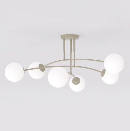 Nails 6 ceiling lamp mocha/opal