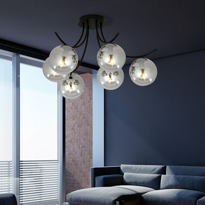 Boston 6 loftlampe sort/grafit