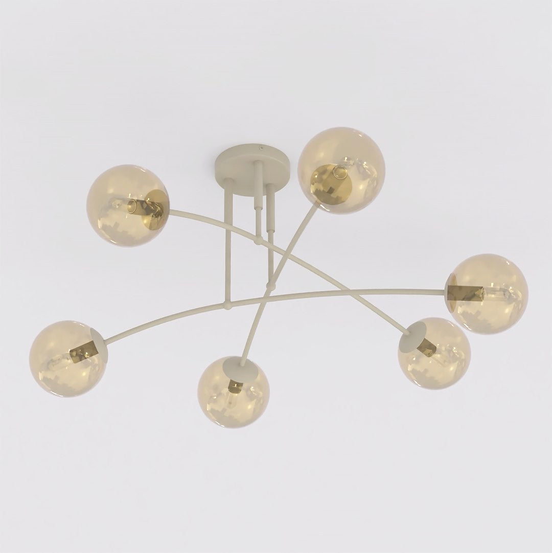 Pregos 6 ceiling lamp mocha/honey
