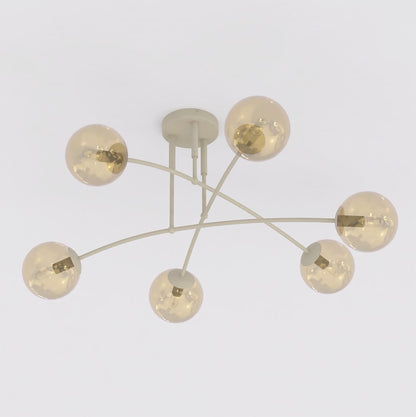 Pregos 6 ceiling lamp mocha/honey