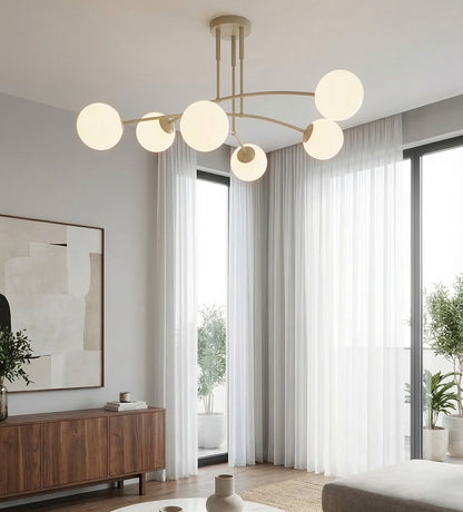 Nails 6 ceiling lamp mocha/opal