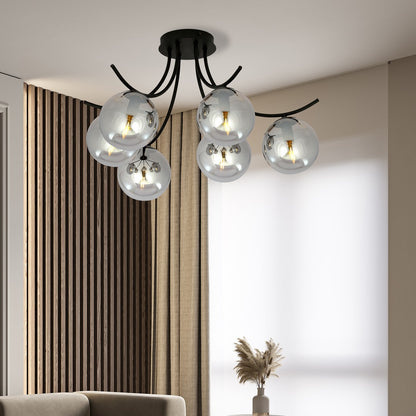 Boston 6 loftlampe sort/grafit