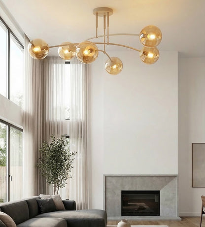 Pregos 6 ceiling lamp mocha/honey