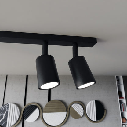 Flash 6 ceiling lamp black
