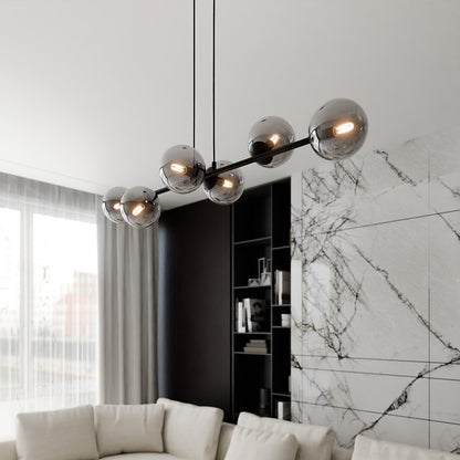 Rossi 6 pendant light black/graphite
