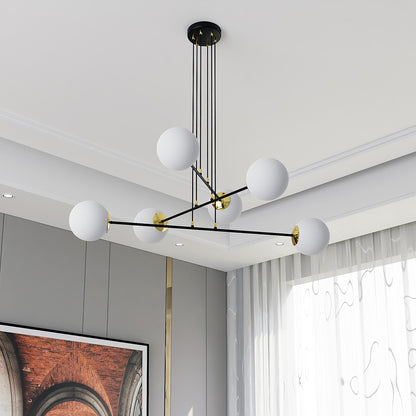 Ognis 6 pendant light black