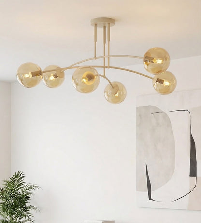 Pregos 6 ceiling lamp mocha/honey