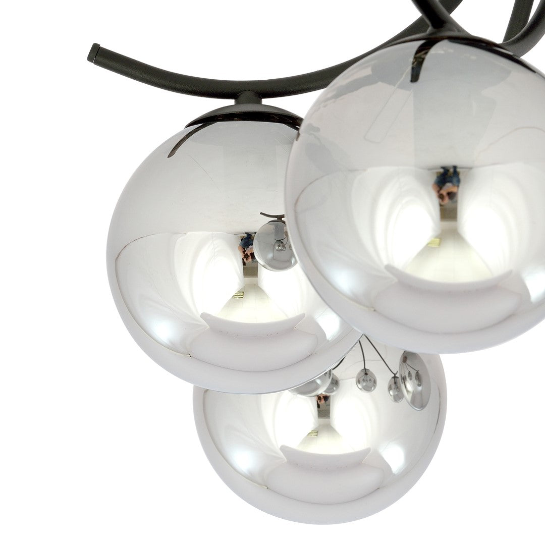 Boston 6 loftlampe sort/grafit