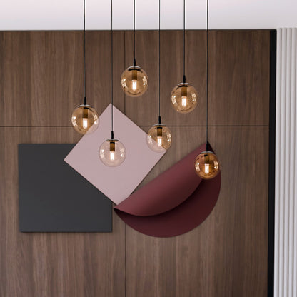Cosmo 6 pendant light amber