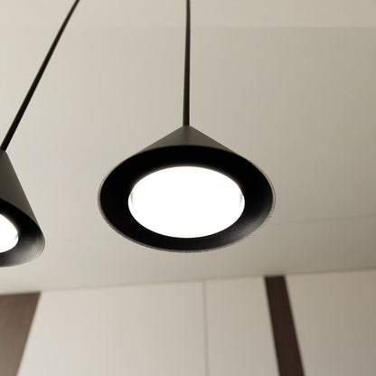 Elit 6 pendant light black/gold