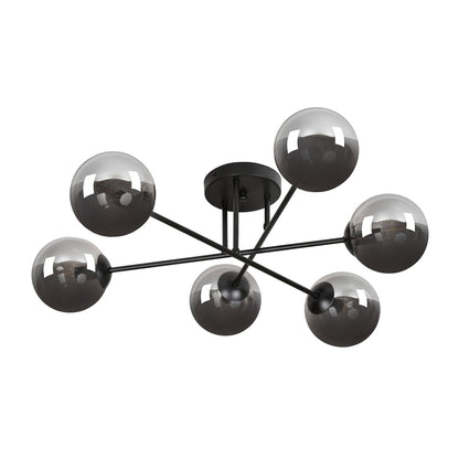 Brendi 6B ceiling lamp black/graphite