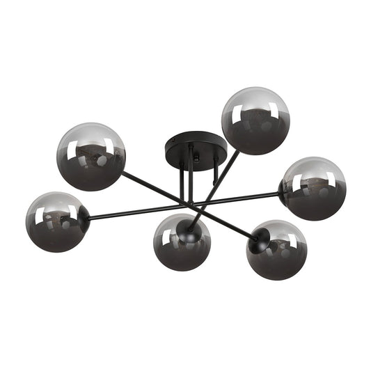 Brendi 6B ceiling lamp black/graphite