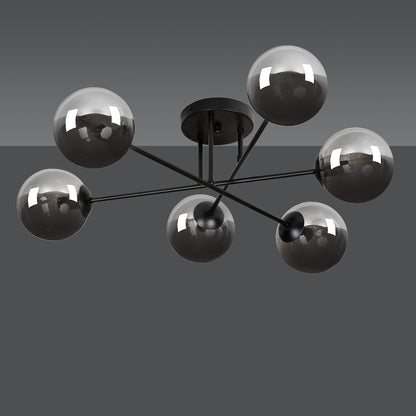 Brendi 6B ceiling lamp black/graphite
