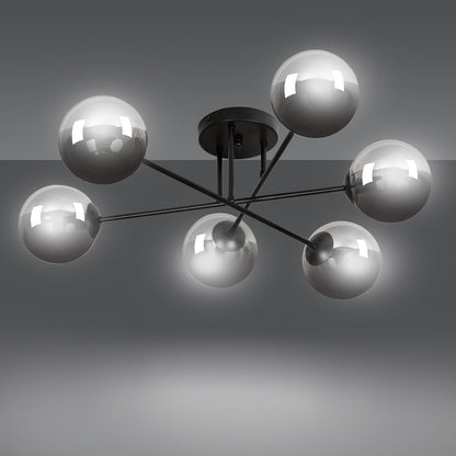 Brendi 6B ceiling lamp black/graphite