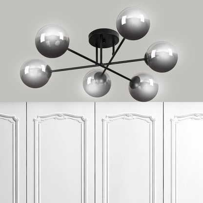 Brendi 6B ceiling lamp black/graphite