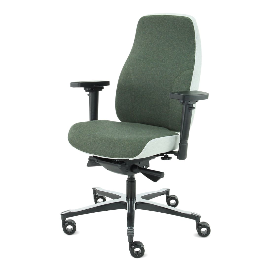 Sit And Move Therapod X2 Oliven - Kontorstol Facet Uld Oliven/Askgrå