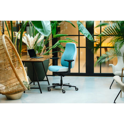 Sit And Move Therapod X2 Azure - Office Chair Facet Wool Azure/Ash Grey