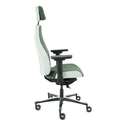 Sit And Move Therapod X2 HR Headrest Olive - Office Chair Facet Wool Olive/Ash Grey
