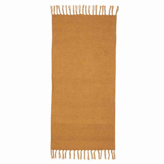 Hette, ochre rug 70x140 cm.
