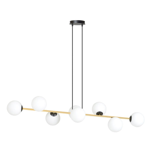 Gravity 8 pendant light black/opal