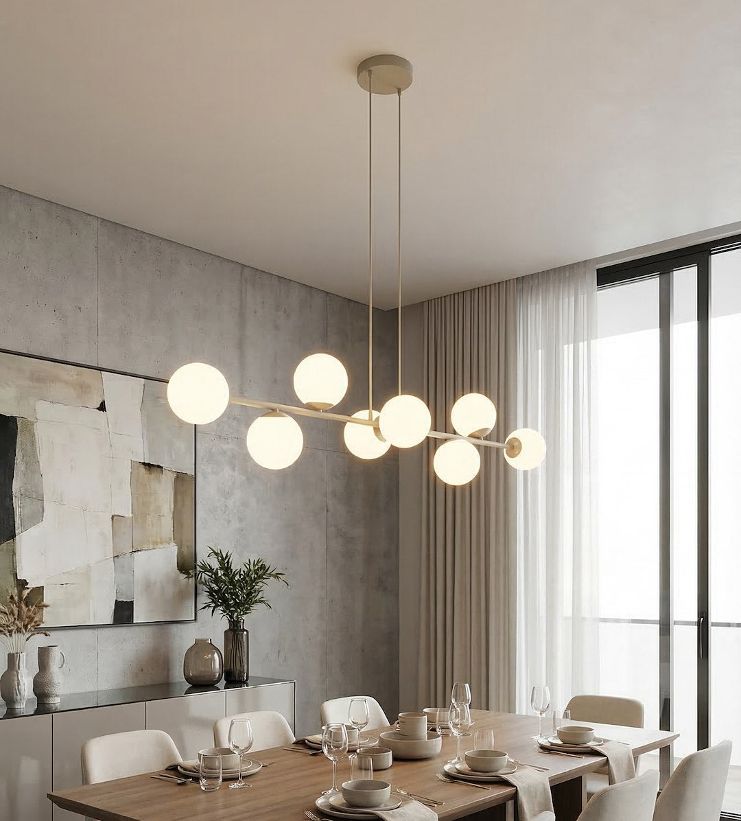 Magnus 8 pendant lamp mocha/opal