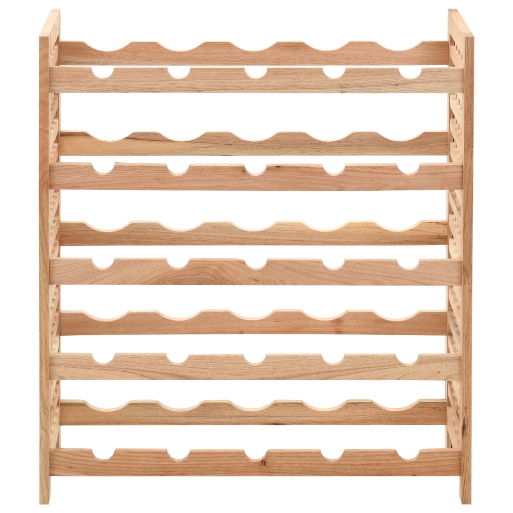 Vinreol Til 25 Flasker 63X25X73 Cm Massivt Valnøddetræ