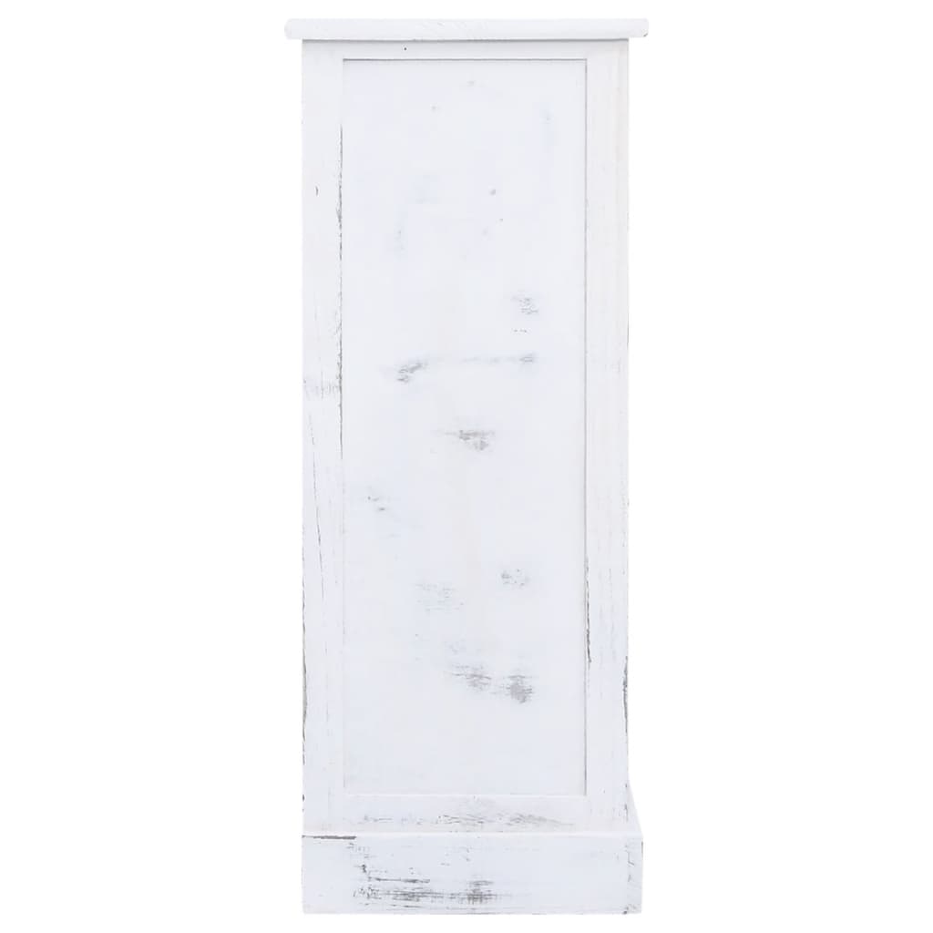 Kommode 60X30X75 Cm Træ Hvid