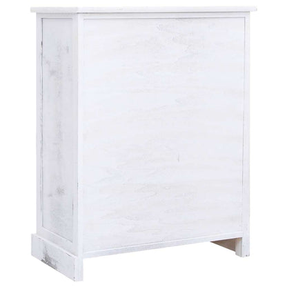 Kommode 60X30X75 Cm Træ Hvid
