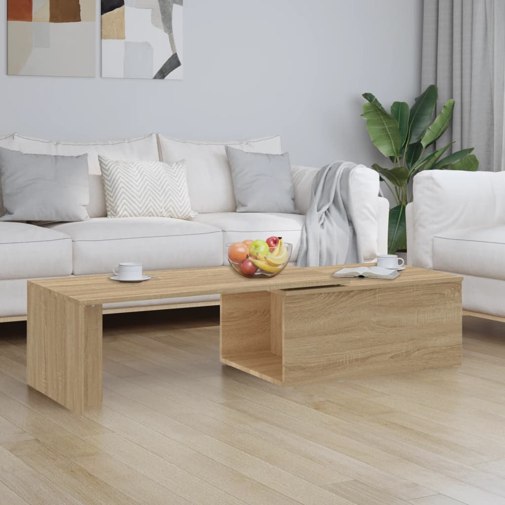 Sofabord 150X50X35 Cm Konstrueret Træ Antikt Træ