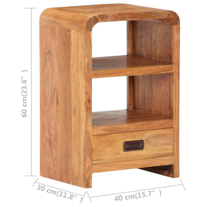 Natbord 40X30X60 Cm Massivt Akacietræ Med Honningfinish