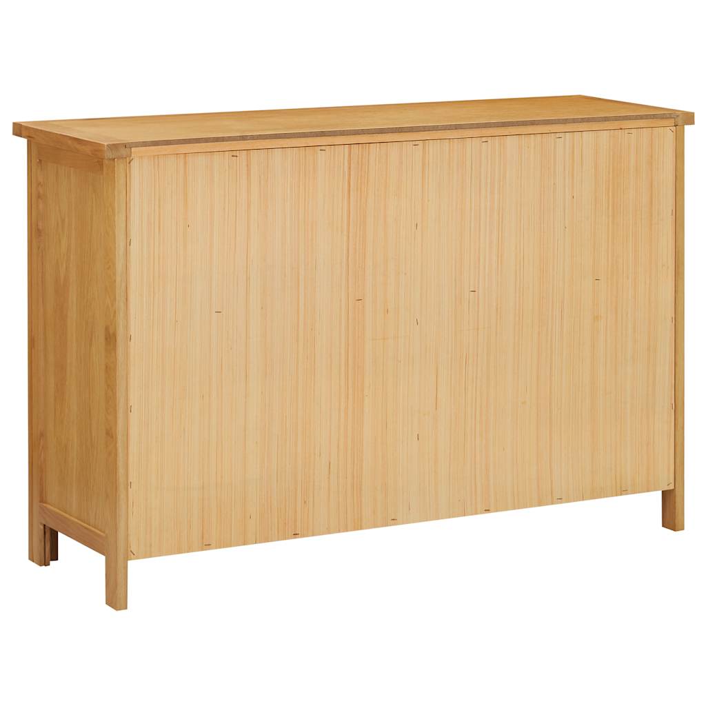 Kommode 105X33,5X73 Cm Massivt Egetræ