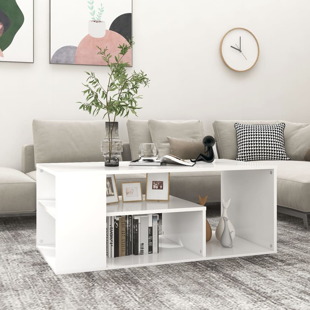Sofabord 100X50X40 Cm Konstrueret Træ Egetræsfarve