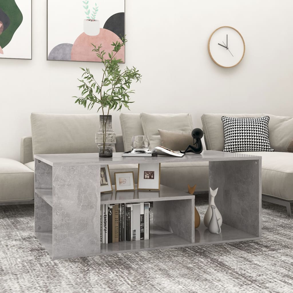 Sofabord 100X50X40 Cm Konstrueret Træ Egetræsfarve