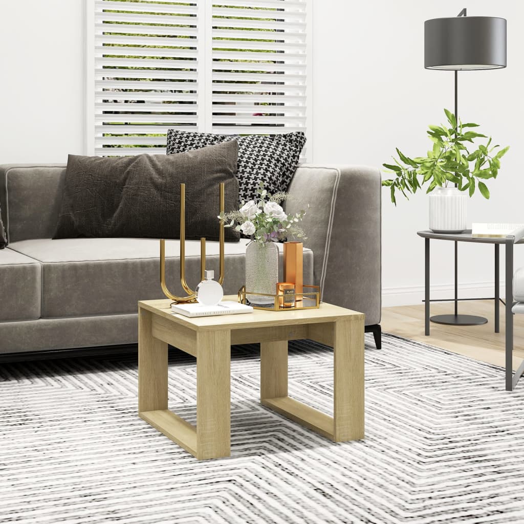 Sofabord 100X100X35 Cm Konstrueret Træ Kunsteg