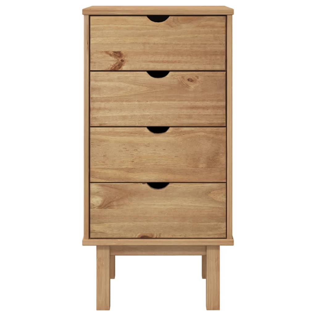 Kommode Otta 45X39X90 Cm Massivt Fyrretræ