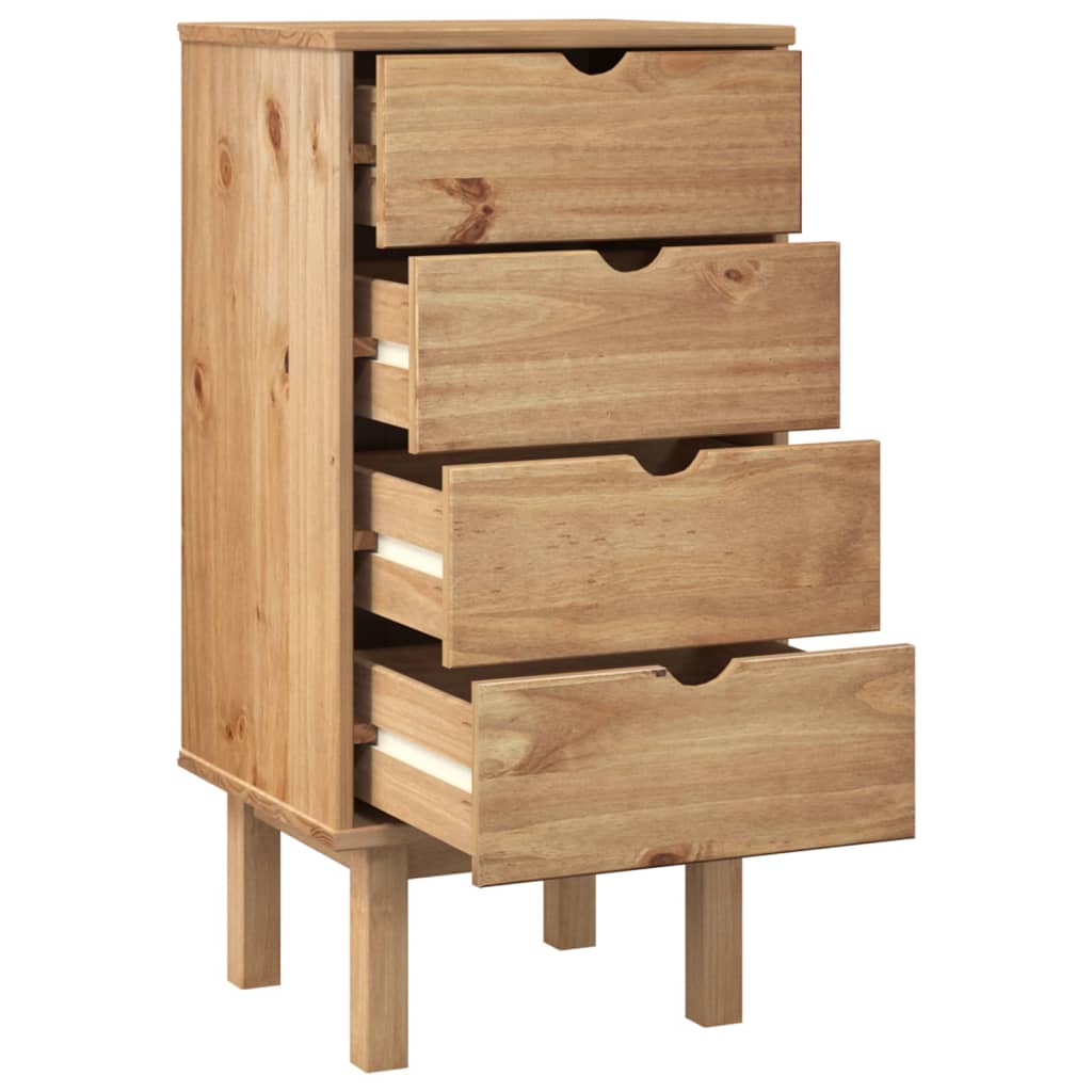 Kommode Otta 45X39X90 Cm Massivt Fyrretræ