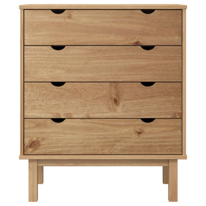 Kommode Otta 76,5X39,5X90 Cm Massivt Fyrretræ