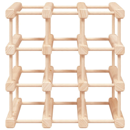 Vinreol Til 12 Flasker 36X23X36 Cm Massivt Fyrretræ