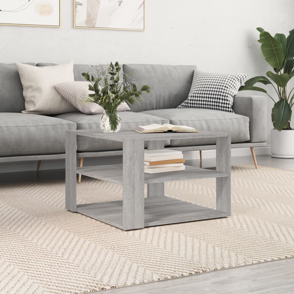 Sofabord 58X58X40 Cm Konstrueret Træ Kunsteg